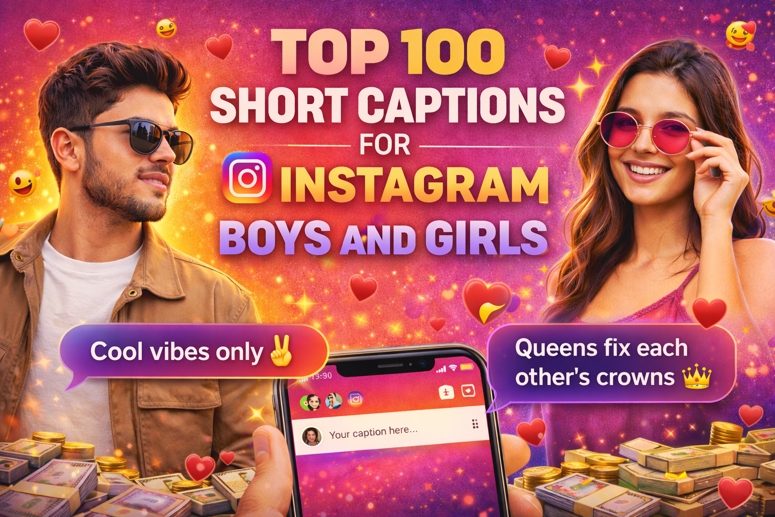 best short caption for instagram
